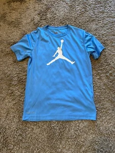 Boys Nike Jordan Dri Fit T Shirt, Carolina Blue, L - Picture 1 of 1