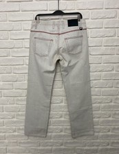 Vintage Men's Gucci Denim Pants Jeans Small Logo Size 48 Gray Cropped