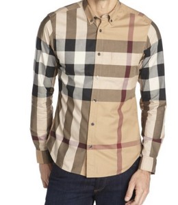 burberry long sleeve shirt mens