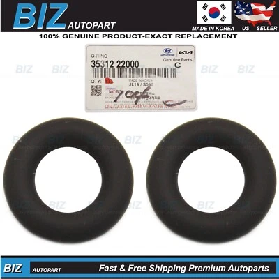 Genuine 2PCS Injector O-Rings for 93-25 Genesis Hyundai Kia Models 35312-22000 Foto 1 de 4