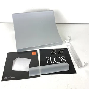 FLOS Pochette Wall Lamp Light Sconce Rodolfo Dordoni New Open Box Grey Silver - Picture 1 of 7