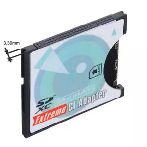 SD to CF Card Adapter MMC SDHC SDXC to Standard Compact Flash Type 2 Converter - Picture 1 of 7