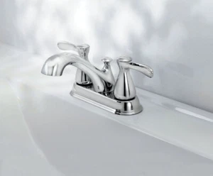 OakBrook 67297W-6001 1.2 GPM Doria Chrome 2-Handle Lavatory Pop-Up Faucet 4 in. - Picture 1 of 1