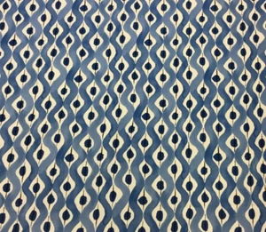 Nina Campbell / Osborne & Little Fabric ‘Beau Rivage’ 1m Blue/Indigo - Les Reves - Picture 1 of 2