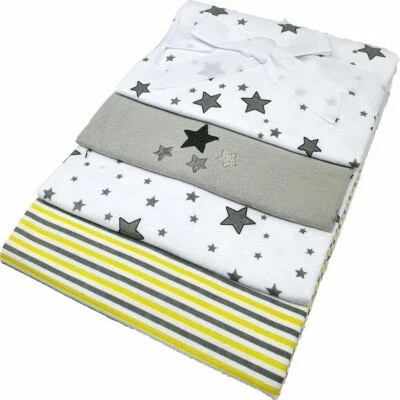 MARKENLOS Moltontücher Spucktücher Sterne 4 Stück im Set aus Flanell