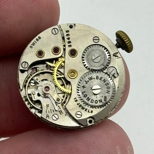 19.7mm J W Benson Cyma Tavannes 424K Manual Wind Watch Movement PARTS REPAIR - Picture 1 of 9