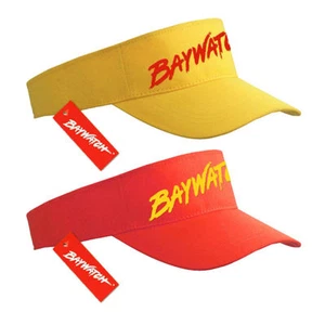 LICENSED BAYWATCH ® SUN VISOR (RED / YELLOW COLOUR CHOICE) NEW LIFEGUARD HAT CAP - Picture 1 of 3