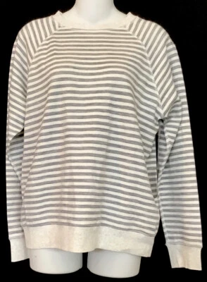 6397 Sudadera Gris Jaspeado Rayas Manga Larga Lana/Algodón Talla XS Foto 1 de 4