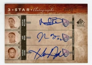 2006-07 SP Signature WILLIAMS BOONE ADAMS New Jersey Nets TRIPLE AUTO 04/25 - Picture 1 of 1