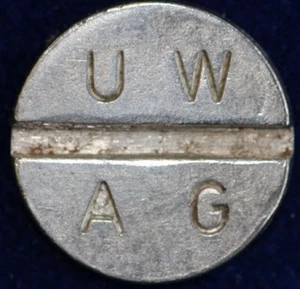 old German Token UWAG alte Automatenmünze Spielautomatenmünze - Bild 1 von 2