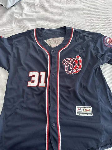 Washington Nationals MLB Max Scherzer Flex Base Navy Jersey Sz 48 - Import READ! Cover