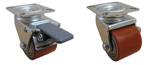 Schwerlast PU Rolle ø 50 mm mit Tragkraft von >>140Kg << (Rad 200Kg) - Picture 1 of 3