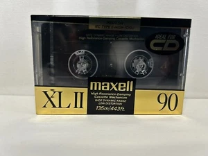Maxwell XL II HR Blank Audio Cassette Tape - 90 Minutes - NEW, SEALED - Picture 1 of 3