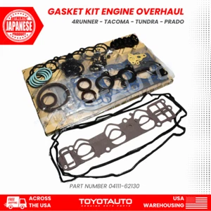 Toyota 3.4L V6 5VZ-FE Engine Gasket Kit Overhaul T100 Tacoma 4Runner OEM Genuine - Picture 1 of 21