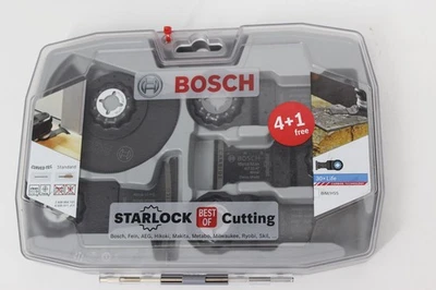 Bosch Starlock Multi Tool Blade Cutting Set 5 Piece Fits All Brands 2608664131 - Image 1 of 2