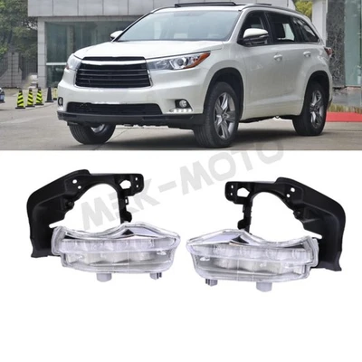 适用于丰田 Highlander 2014 2015 2016 LED DRL 日间行车灯驱动器侧 — 第 1/4 张图片