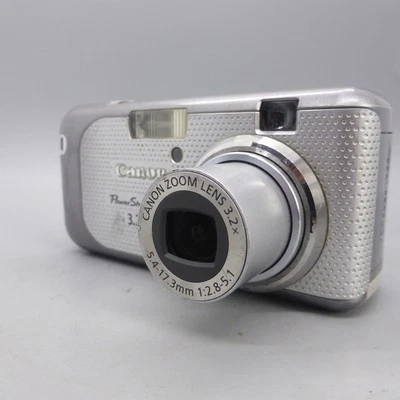 Canon Digital Camera PowerShot A410 3.2MP Silver Tested - Image 1 of 4