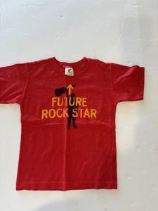 Wes &Willy Boys Size 4 Red Rockstar Tshirt - Picture 1 of 5