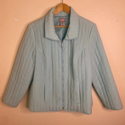 Chaqueta Hinchada Bomber Azul Claro Chico's Talla 3 Foto 1 de 4