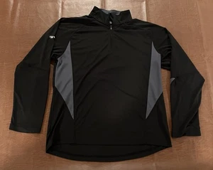 Subaru Men’s Black Label Long Sleeve 1/4 Zip Pullover Shirt - Size Large - Picture 1 of 13