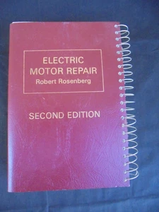 Electric Motor Repair 2nd Edition (1970 2-sided spiral) Robert Rosenberg Unused - Bild 1 von 9