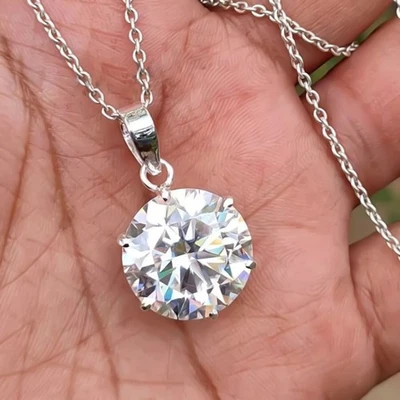 Colgante de diamantes 20 quilates F VS1 en plata 925 - Regalo perfecto para ella este otoño Foto 1 de 4