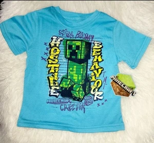 MAGLIETTE MINECRAFT COMPORTAMENTO OSTILE RAGAZZO, TAGLIA 7 - Foto 1 di 1