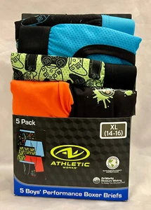 ATHLETIC WORKS BOY PERFORMANCE BOXER BRIEFS XL(14-16) - Picture 1 of 6