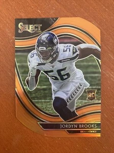 Jordyn Brooks ORANGE Die-Cut Field Level Rookie 2020 Panini Select 392 SEAHAWKS - Bild 1 von 2