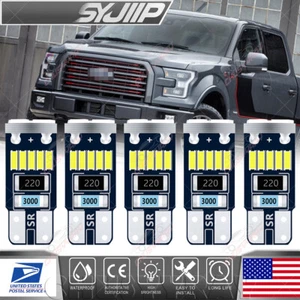 5 x White LED Interior Package License Plate Lights For 1997-2014 Ford F150 - Picture 1 of 12