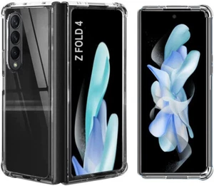 For  Samsung Galaxy Z Fold 4 Case Clear Silicone Slim Shockproof Gel Hard Cover - Picture 1 of 12