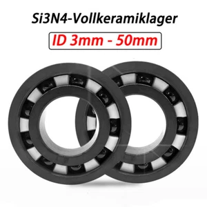 ID 3-50mm Siliziumnitri Vollkeramik Kugellager Si3N4 Kugellager Lager Mit Käfig - Bild 1 von 11