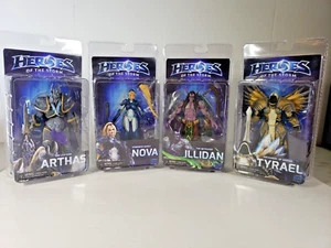 Lotto Figurine NECA Heroes of the Storm Serie Illidan Nova Tyrael Arthas Nuove con scatola - Foto 1 di 12