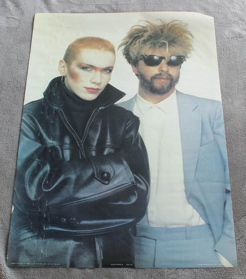 Eurythmics 1983 Annie Lennox David Stewart Bridge Close Anabas Poster #AA110 GVG - Image 1 of 1