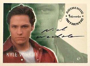 ROSWELL: NICK WECHSLER als KYLE VALENTI ROSWELL AUTO CARD A4 2000 - Bild 1 von 2