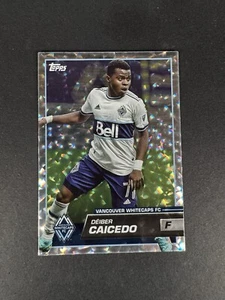 2023 Topps Deiber Caicedo #144 Icy White Foil MLS Vancouver Whitecaps - Picture 1 of 2