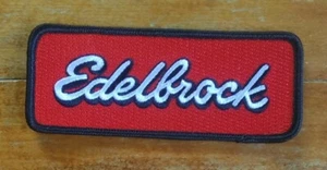 Edelbrock Racing Dealer Service Rat Fink Hot Rod Motorcycle Biker Iron ON PATCH - Picture 1 of 6