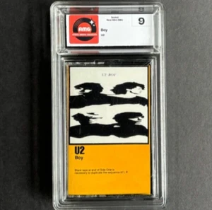 U2 Boy SEALED 1ST-EVER U.S. CASSETTE 1981 GRADED NEAR MINT - Imagen 1 de 8