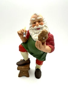 1986 Hallmark Toymaker limitierte Auflage Weihnachtsmann Figur handbemalt mit BOX EUC - Bild 1 von 9