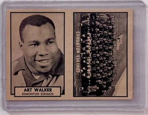 Rare 1962 Topps CFL Panel Art Walker/Edmonton Eskimos Photo EX+/NM - Picture 1 of 3