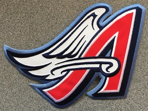 1997-2001 ANAHEIM ANGELS MLB BASEBALL VINTAGE LARGE 9" ALTERNATE LOGO TEAM PATCH - Picture 1 of 3