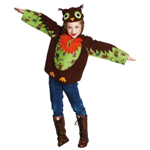 KINDER EULENKOSTÜM / Halloween Karneval Mädchen Eulen Uhu Kauz Vogel Kostüm Fest - Bild 1 von 1