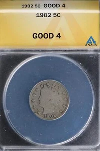 1902 Liberty Nickel ANACS G 4 *DoubleJCoins* JL1100-331 - Picture 1 of 2