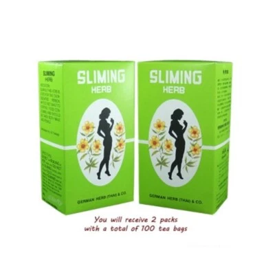 100 bustine di tè alle erbe dimagranti tedesche perdita di peso lassativo det... - Immagine 1 di 4