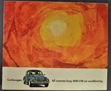 1969 Volkswagen Air Conditioning Brochure Beetle Type 3 Fastback Wagon Bus VW 69
