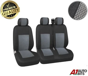 Premium Grey Fabric Seat Covers Single & Double For Opel Vauxhall Vivaro Movano - Picture 1 of 4