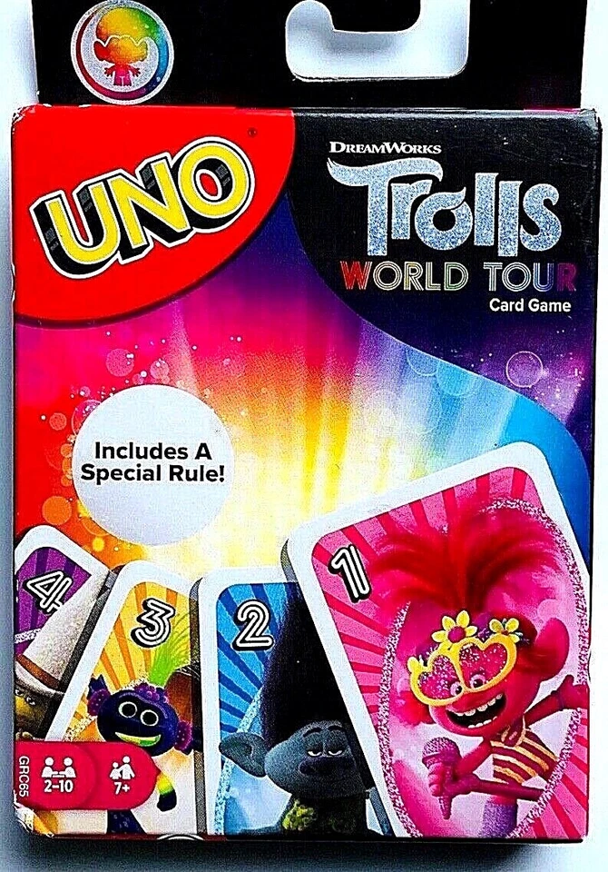 BRAND NEW UNO Trolls World Tour Edition Card Game BIRTHDAY GIFT FUN - Image 1 of 1