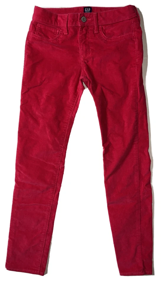 Usado - Jeggings Gap Kids Rectos Elastizados Pana Niñas (Talla 12) Foto 1 de 4