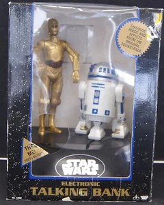 1995 STAR WARS C-3PO & R2-D2 Electronic Talking Bank BOX INCLUDED China C9116 - Picture 1 of 11