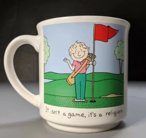 DALE It Isnt a Game Its a Religion Vintage Coffee Mug Golf Funny - Picture 1 of 5